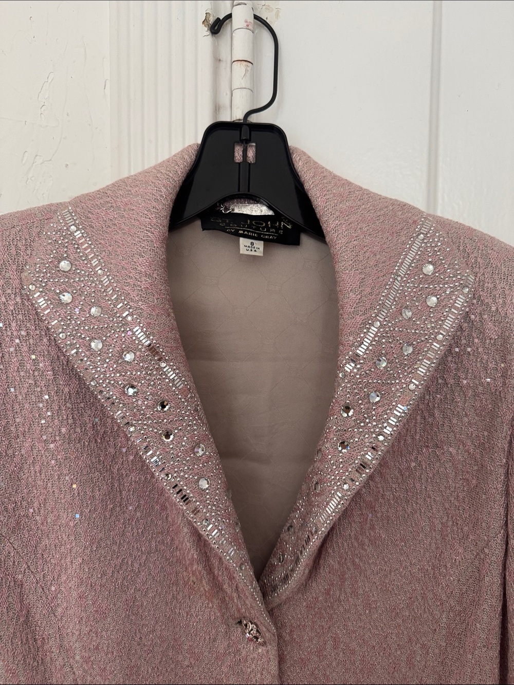 St.John - Couture by Marie Gray blush pink suit - Picture 4 of 14